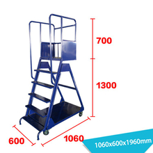 Movable Warehouse Platform Step Ladder Truck Trolley LT-3