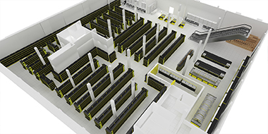 دبي هايبر ماركت 5000m2 طابقين 2016