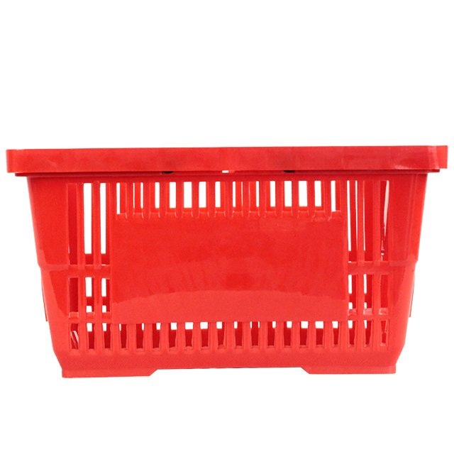 سلة تسوق بلاستيكية مخصصة للألوان للسوبر ماركت