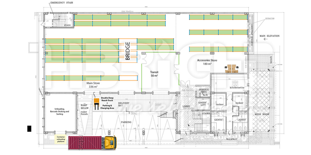 مشروع أرفف مستودع موريشيوس 2800M2 2016-02