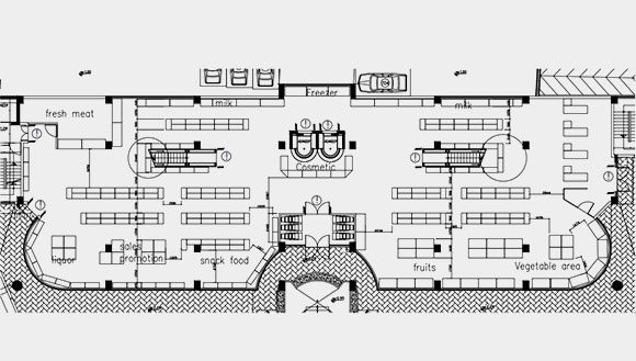 ناقش المنطقة لوضع عناصر مختلفة، فإن مهندس لدينا سوف يقسم المنطقة وجعل الرسم