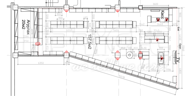 مشروع مخزن العلامة التجارية اليابان 1800 م 2 طابقين 2016-03