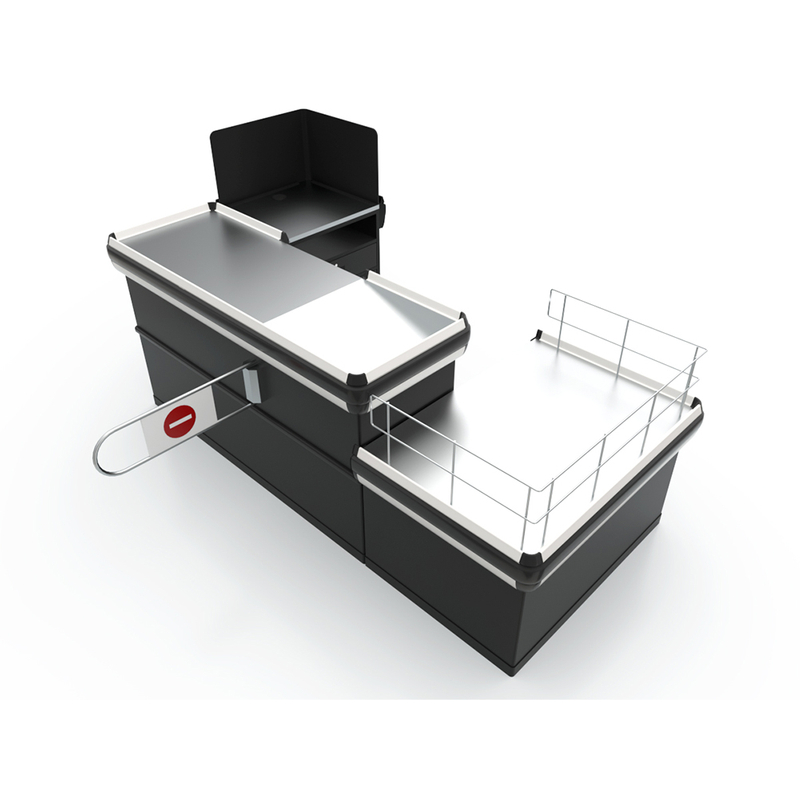 2022 New Design Supermarket Cashier Counter مع منصة