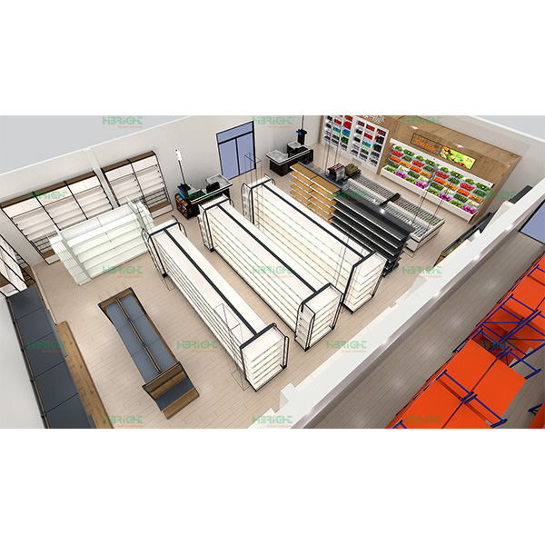 تصميم سوبر ماركت ثلاثي الأبعاد في عمان