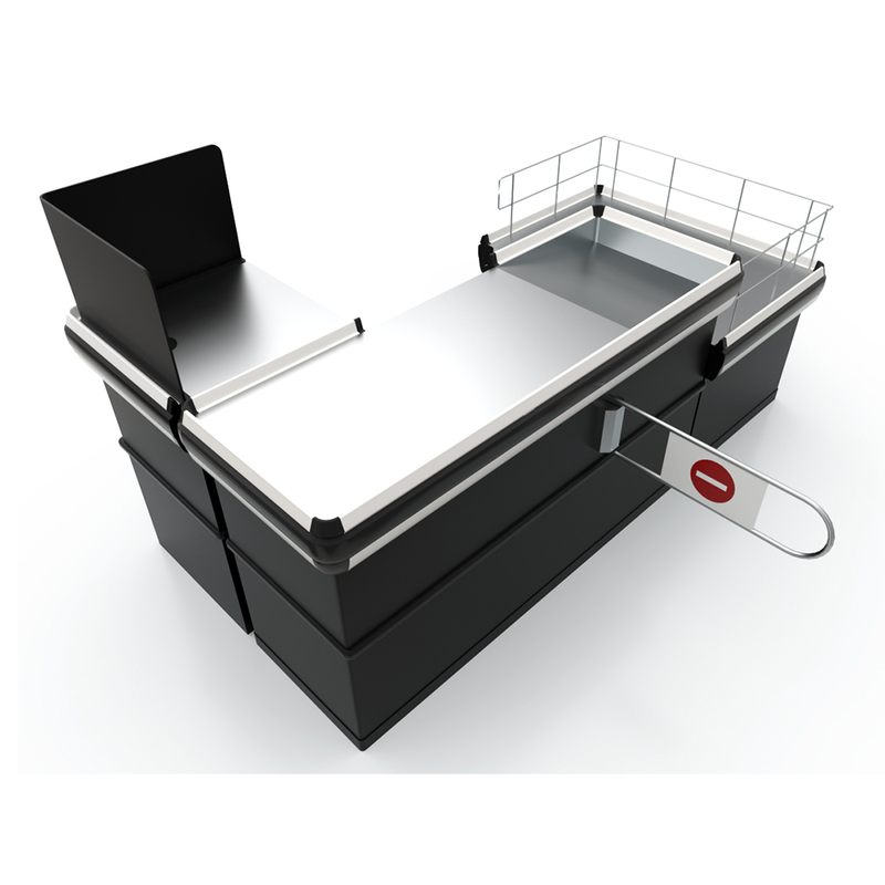 2022 New Design Supermarket Cashier Counter مع منصة