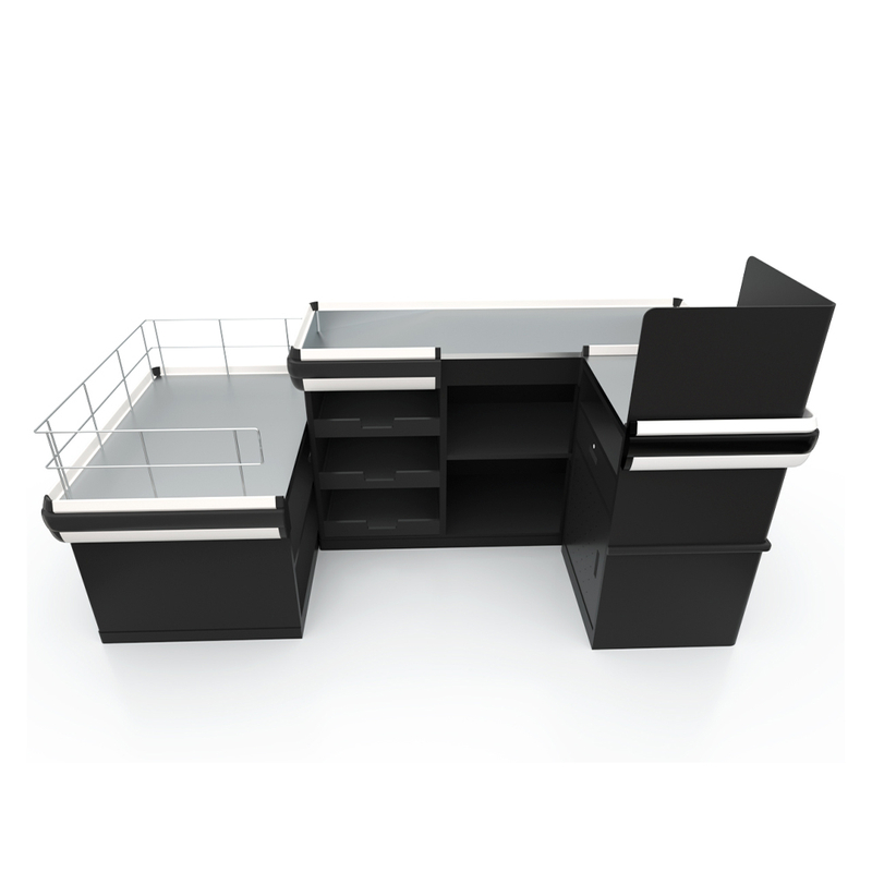 2022 New Design Supermarket Cashier Counter مع منصة