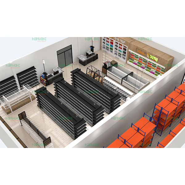 تصميم سوبر ماركت ثلاثي الأبعاد في عمان